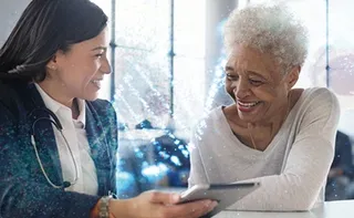 Doctor and patient in discussion