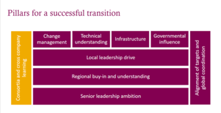 Pillars for AstraZeneca electric vehicles successful transition: local leadership drive to green fleet, regional buy-in of global fleet