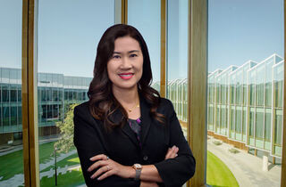 Headshot of Pam Cheng, EVP of Global Operations, Global IT and Chief Sustainability Officer