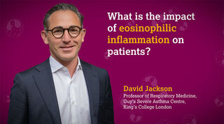 Thumbnail image of healthcare provider with the title ‘The impact of eosinophilic inflammation on patients’